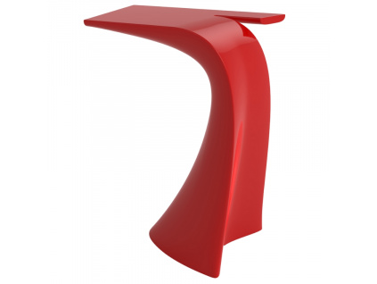 Červený plastový barový stůl WING 76 x 50 cm