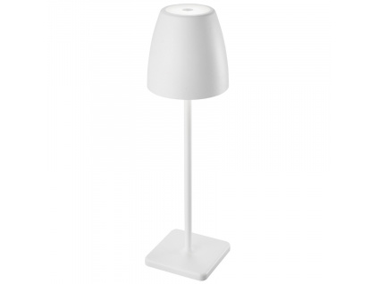 Bílá kovová zahradní stolní LED lampa Nova Luce Colt