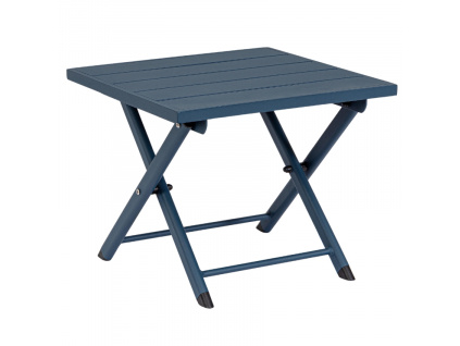 Modrý hliníkový zahradní odkládací stolek Bizzotto Taylor 44 x 43 cm