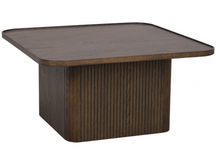 Hnědý dubový konferenční stolek ROWICO SULLIVAN 80 x 80 cm