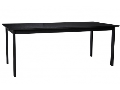 Černý dřevěný jídelní stůl Hübsch Dapper 195 x 95 cm