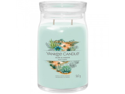 Velká vonná svíčka Yankee Candle Aloe & Agave Singature