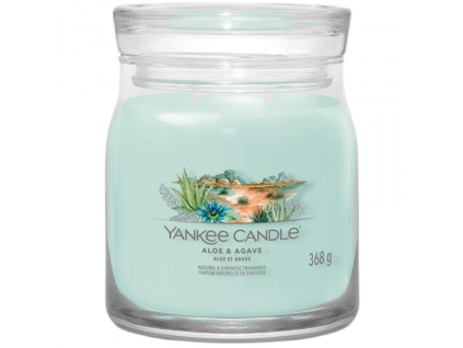 Střední vonná svíčka Yankee Candle Aloe & Agave Singature