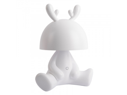 Bílá plastová dětská LED lampa Fawn 27 cm