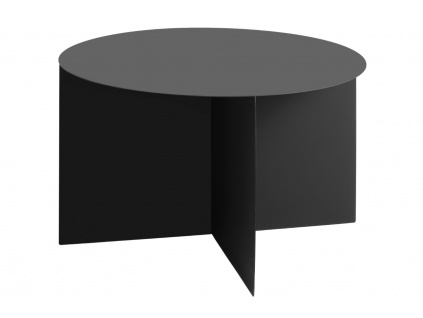 Černý kovový konferenční stolek Elion Ø 70 cm