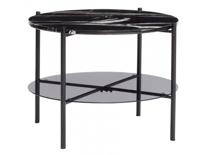 Černý mramorový konferenční stolek Hübsch Stunning 65 cm