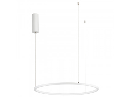 Bílé kovové závěsné LED světlo Nova Luce Tarquin 60 cm
