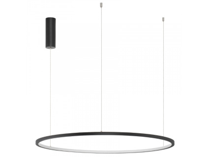 Černé kovové závěsné LED světlo Nova Luce Tarquin 80 cm