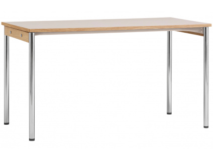Bílý dubový jídelní stůl AUDO CO 140 x 70 cm