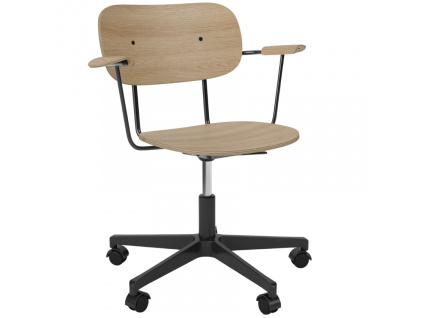 Dubová kancelářská židle AUDO CO s područkami