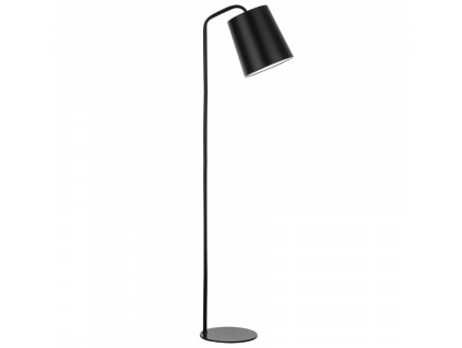 Černá kovová stojací lampa Nova Luce Stabile 188 cm