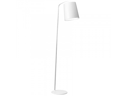 Bílá kovová stojací lampa Nova Luce Stabile 188 cm