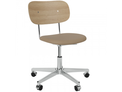 Béžová čalouněná kancelářská židle AUDO CO