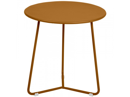 Hnědý kovový odkládací stolek Fermob Cocotte 34 cm