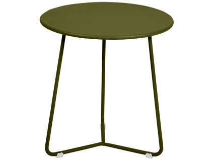Zelený kovový odkládací stolek Fermob Cocotte 34 cm - odstín pesto