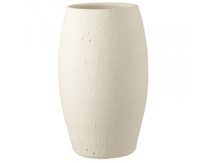 Bílá keramická váza J-line Elica 50 cm