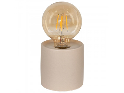 Béžová keramická LED lampa Ebony