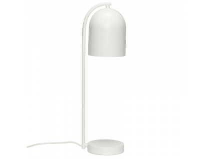 Bílá kovová stolní lampa Hübsch Shy