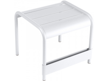Bílý kovový zahradní odkládací stolek Fermob Luxembourg 44 x 42 cm