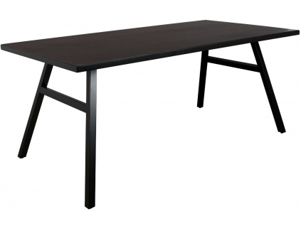 Černý dubový jídelní stůl ZUIVER SETH 180x90 cm