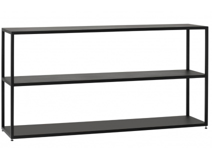 Černý kovový regál Hypper 150x75 cm
