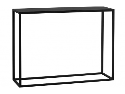 Černý kovový toaletní stolek Moreno 100 x 30 cm