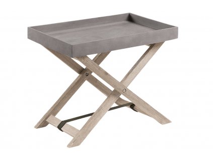 Šedý cementový multifunkční konferenční stolek LaForma Stahl 55 x 35 cm