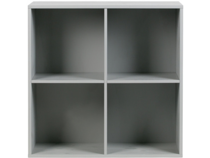 Cementově šedý dřevěný regál Inara L 81 x 35 cmKopie návrhu Bez názvu