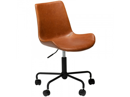 Světle hnědá koženková konferenční židle DAN-FORM Hype
