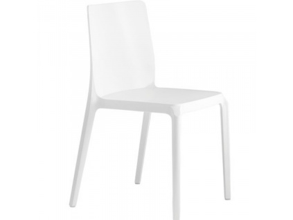 Bílá plastová jídelní židle Blitz 640