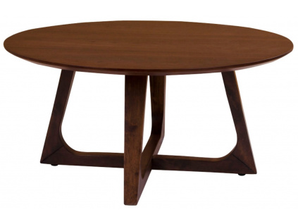 Ořechový konferenční stolek Taby 75 cm