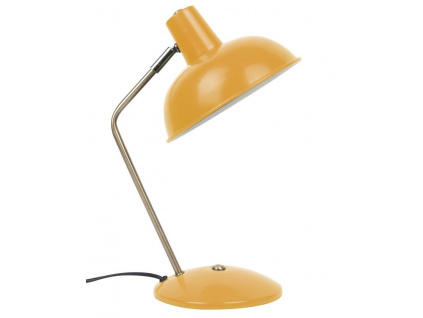Žlutá kovová stolní lampa Earny