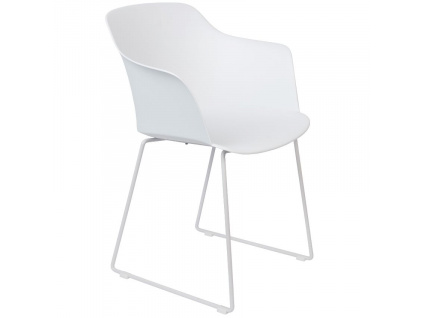 Bílá plastová jídelní židle WLL TANGO
