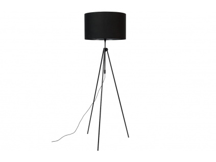 Černá stojací lampa ZUIVER LESLEY 153-181 cm