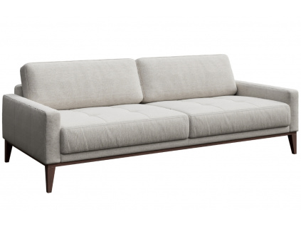 Světle šedá třímístná látková pohovka MESONICA Musso Tufted 211 cm