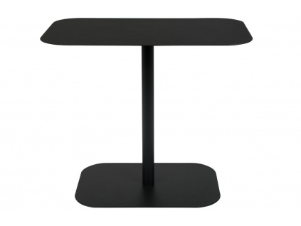 Černý kovový odkládací stolek ZUIVER SNOW RECTANGLE 50x30 cm