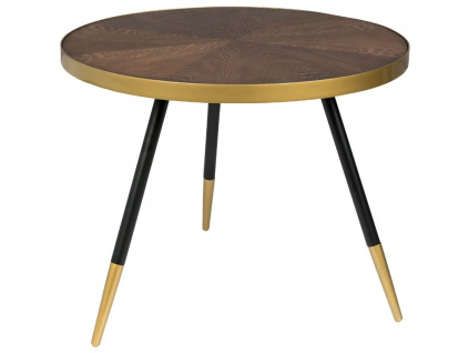 Hnědý jasanový konferenční stolek WLL DENISE 61 cm