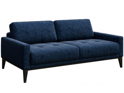 Tmavě modrá látková dvoumístná pohovka MESONICA Musso Tufted 173 cm