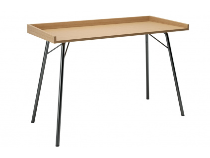 Dubový pracovní stůl Woodman Rayburn s kovovou podnoží 115 x 52 cm1309x848 (1)