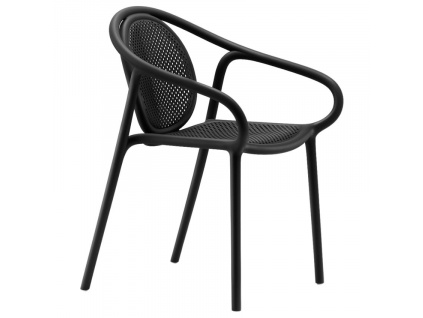 Černá plastová jídelní židle Remind 3735