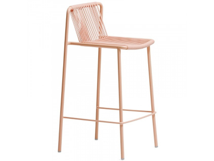Růžová kovová barová židle Tribeca 3667 67,5 cm