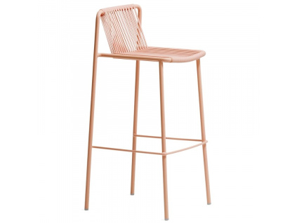Růžová kovová barová židle Tribeca 3668 77,5 cm