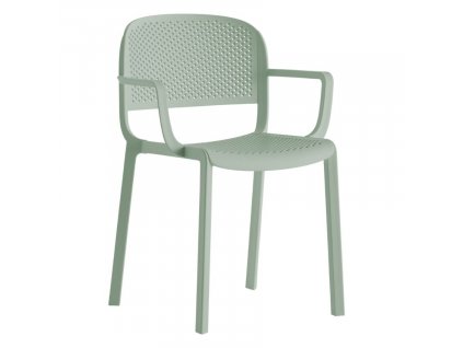 Zelená plastová jídelní židle Dome 266