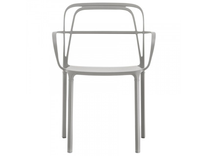 Šedá kovová jídelní židle Intrigo 3715