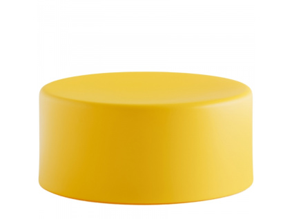 Žlutý kulatý plastový taburet Wow 470 O 66 cm