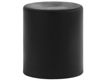Černý kulatý plastový taburet Wow 480 O 40 cm