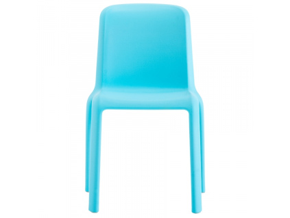 Dětská modrá plastová židle Snow 303