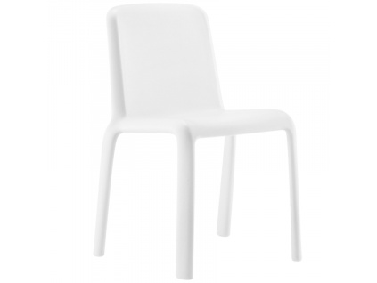 Dětská bílá plastová židle Snow 303