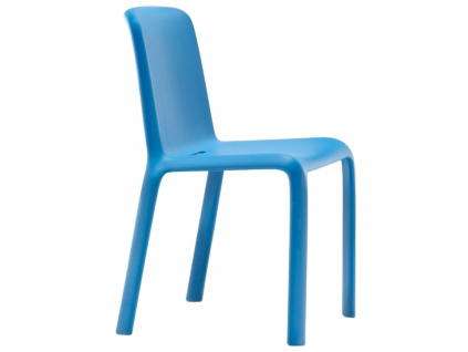 Modrá plastová jídelní židle Snow 300