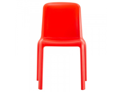 Dětská červená plastová židle Snow 303
